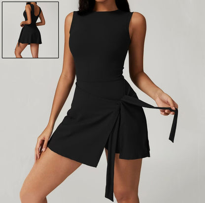 Women Yoga Sexy Sleeveless Sports Romper Yoga Jumpsuits Fitness  One Piece Work out Backless Rompers Tank Top Shorts Sportswear