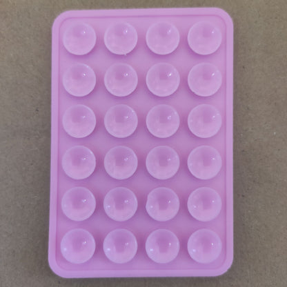 Thickened Silicone 24-grain Square Mobile Phone Tablet Computer   Bag Universal Suction Cup