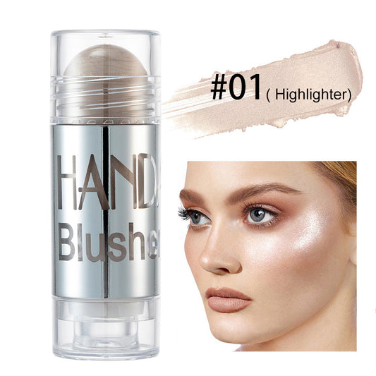 Cheek Blusher Shimmer Blush Stick Face Makeup  Highlighter Bronzer Contour Cream Long-lasting Facial Make Up Cosmetics